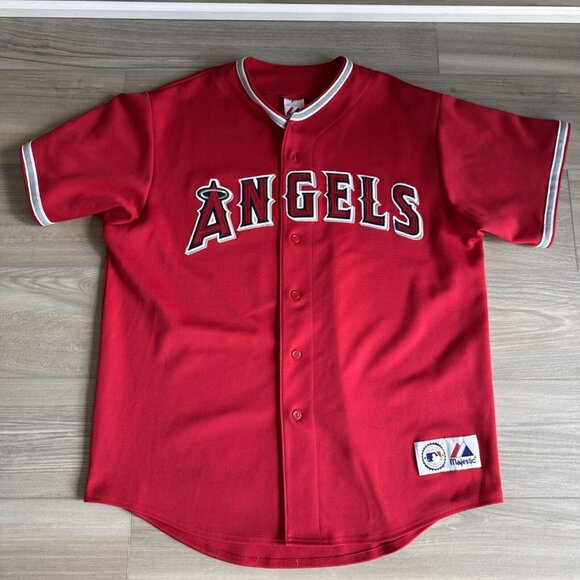 Vintage Majestic Anaheim Angels Baseball Stitched Jersey Size XL Made In‎ Korea - Picture 1 of 10